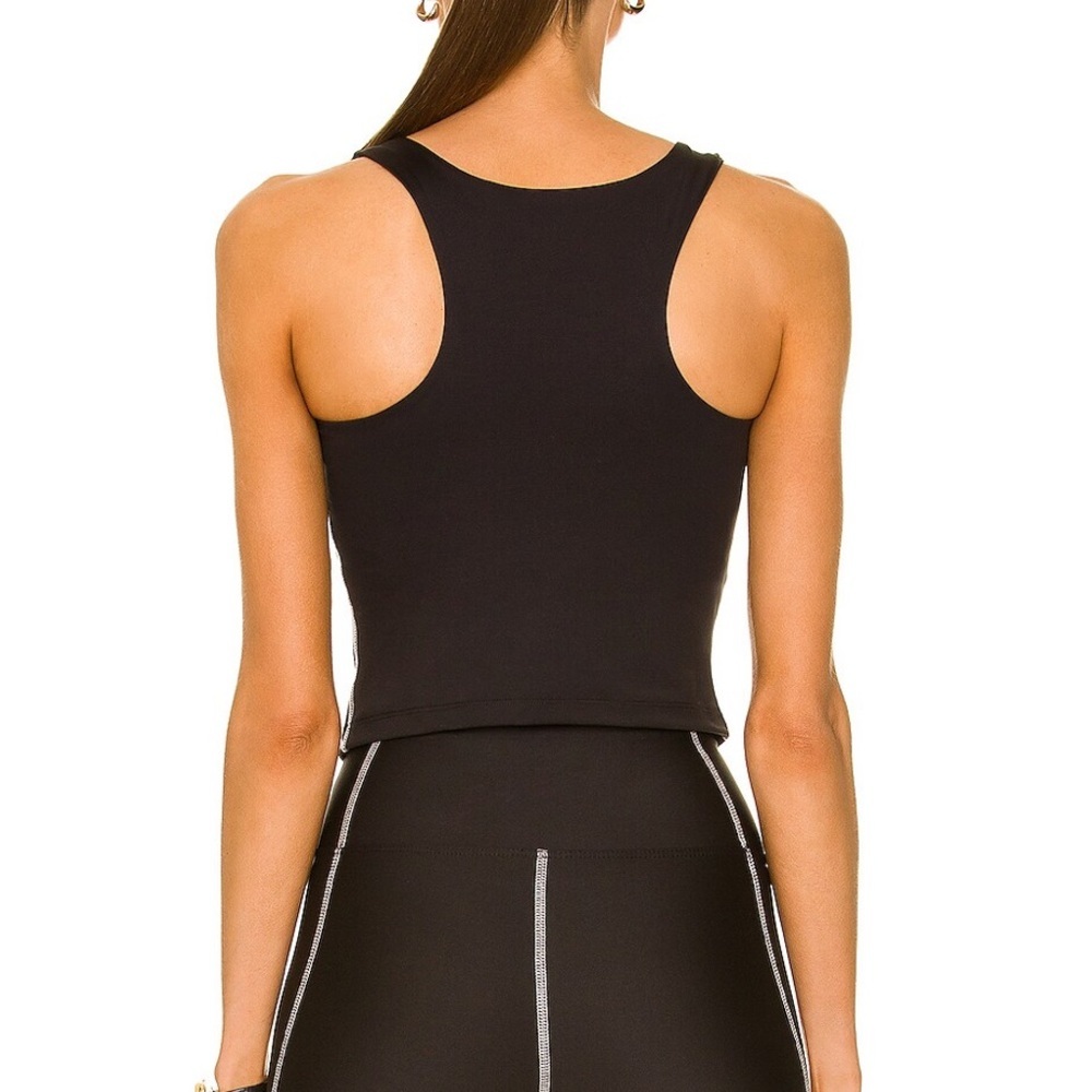 Year of Ours Tread Crop Top Racerback Black White XS - Picture 3 of 6